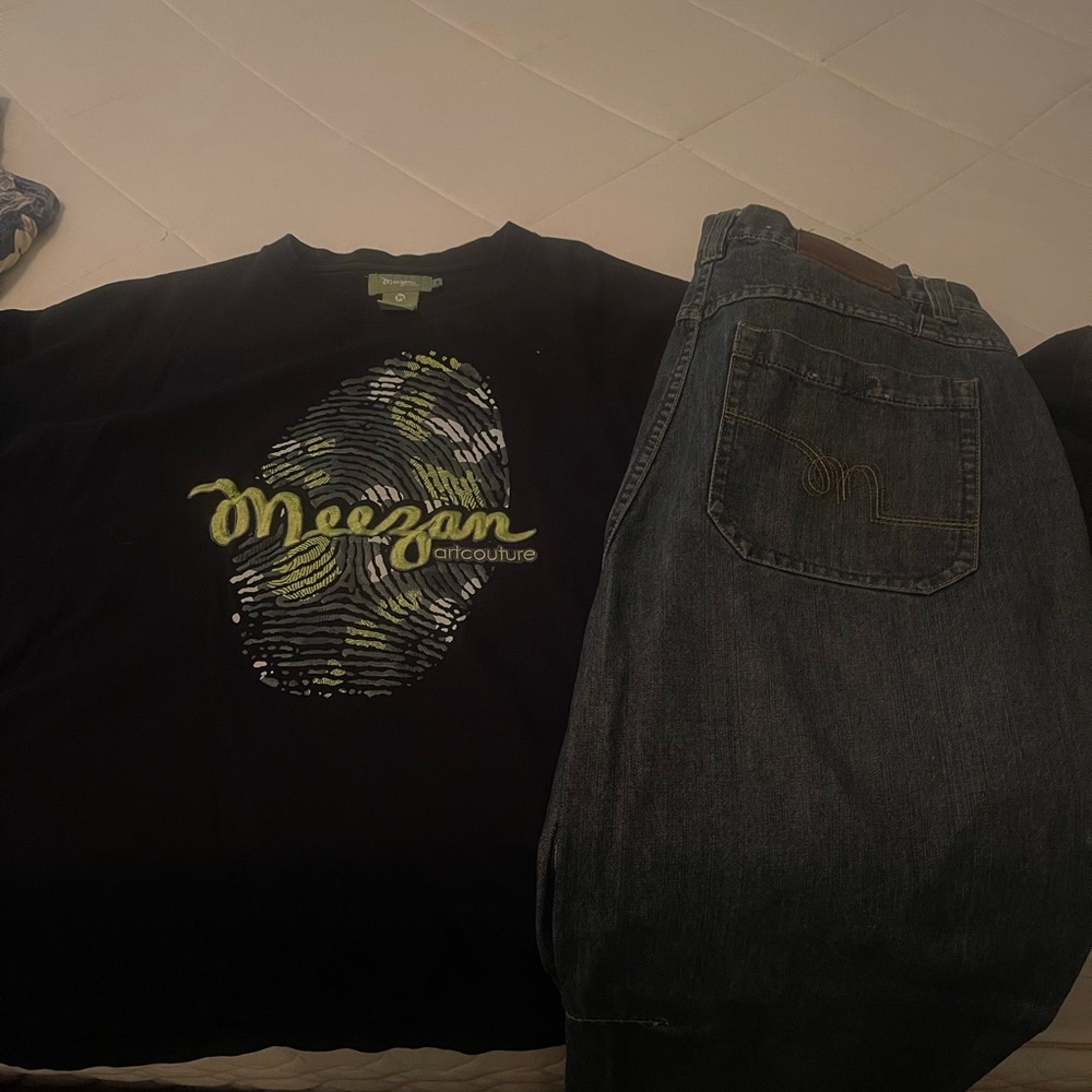 Pants and long sleeve shirt outfit